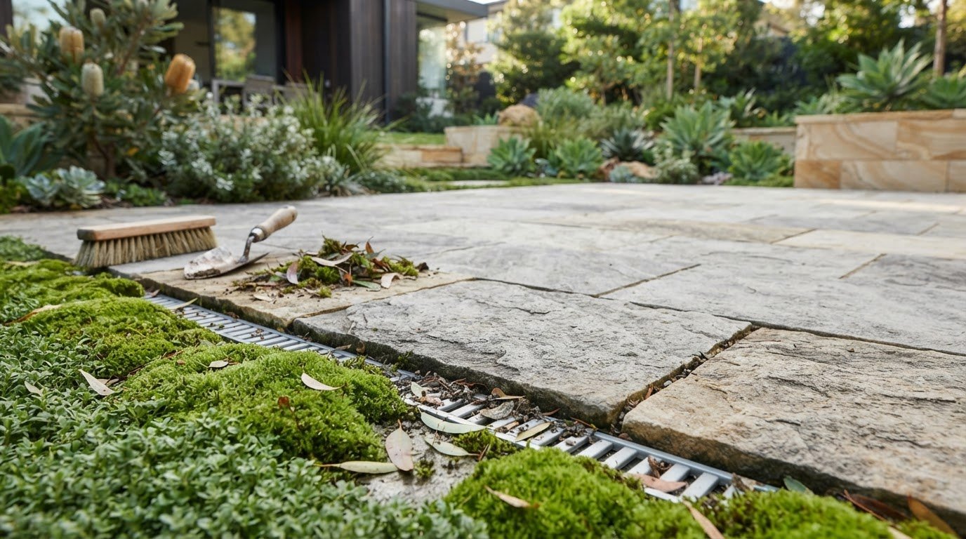 How to prevent moss on pavers