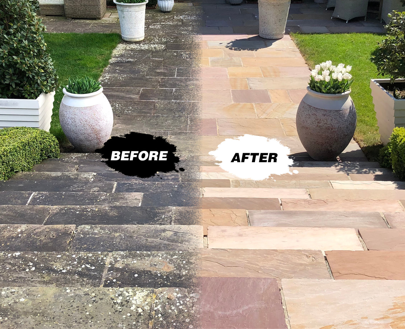 How to clean Indian sandstone