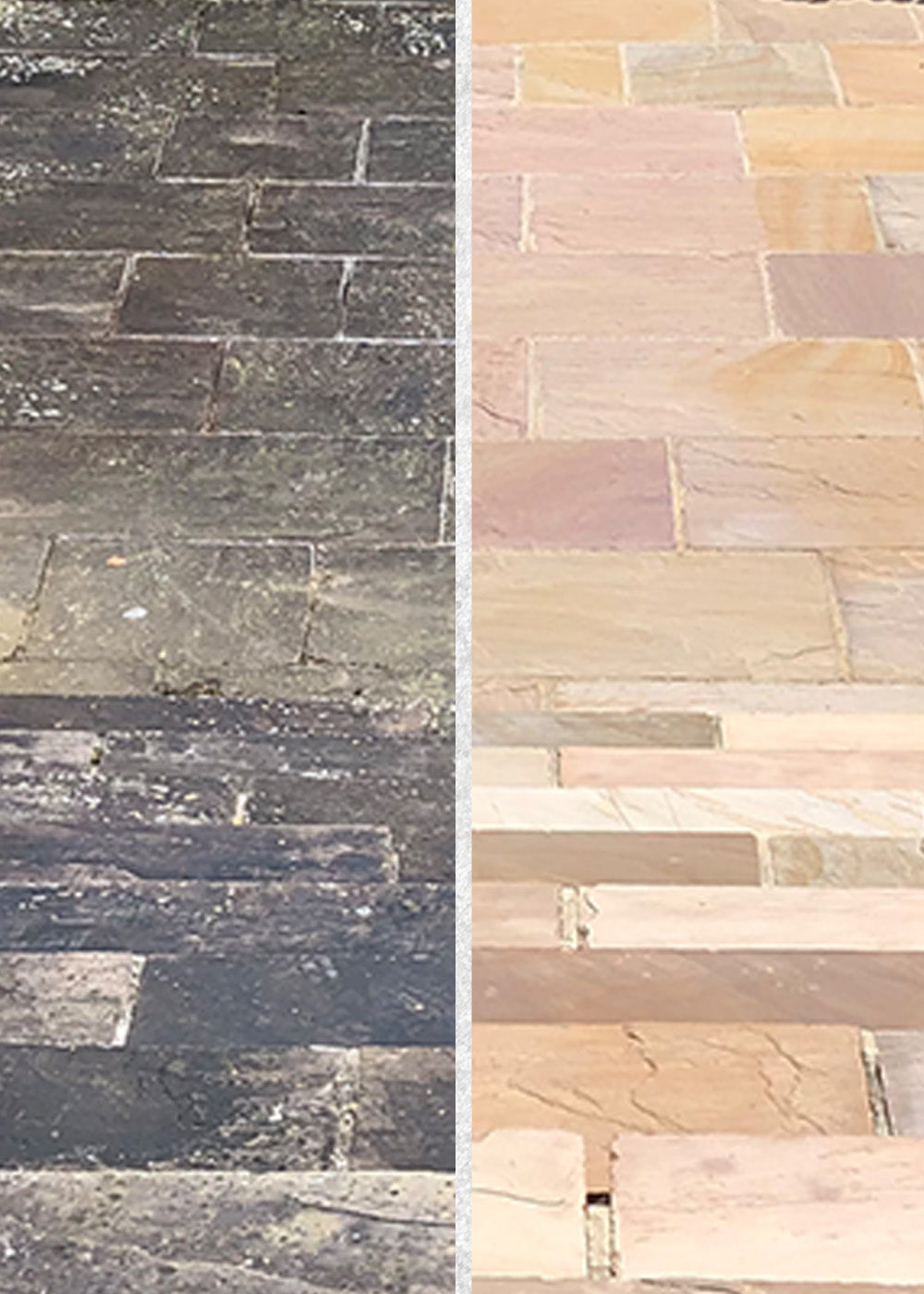 indian sandstone cleaned