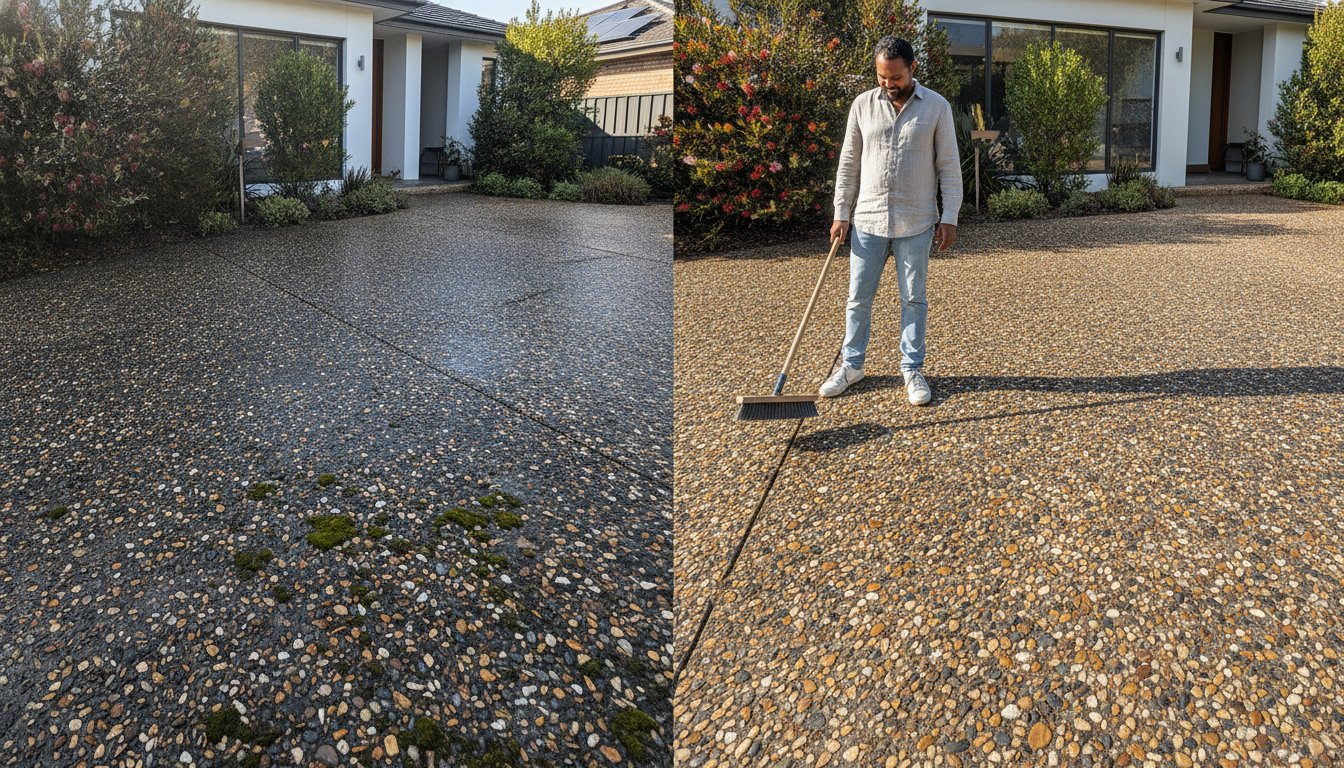 Cleaning Exposed Aggregate: Professional DIY Guide 2026