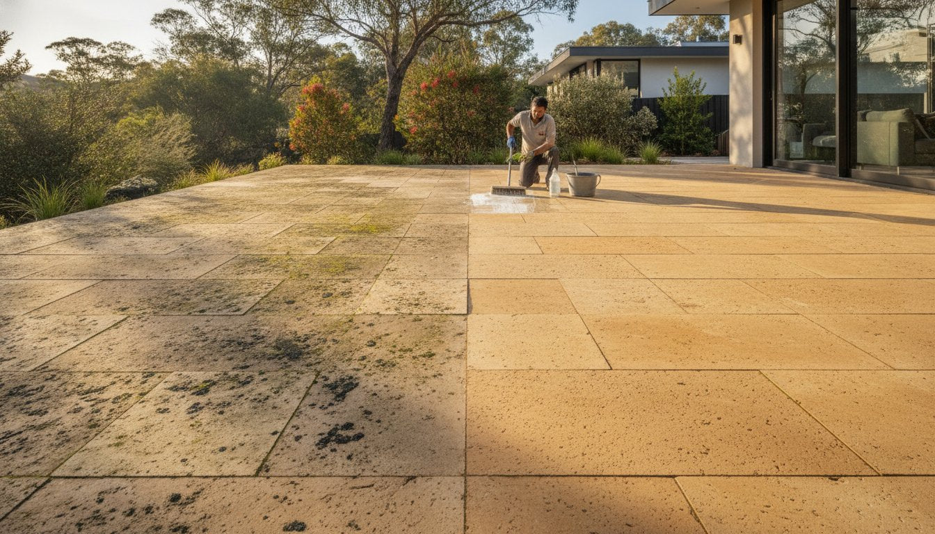 Cleaning Harvey Stone